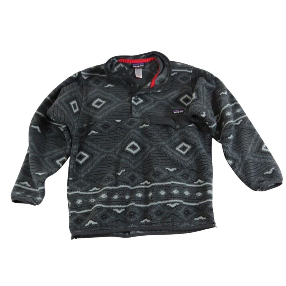 Patagonia Synchilla Snap-T Aztec Print Fleece Lightweight Pullover Men's Size XS